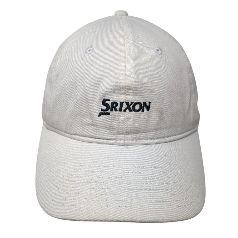 Srixon Slideback Baseball Cap White One Size Adjustable Embroidered Cotton